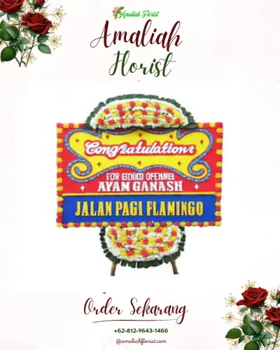 Bunga Papan Congratulation di Kayupuring